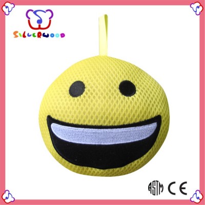 ICTI SEDEX factory OEM promotional baby cartoon emoji bath sponge toy