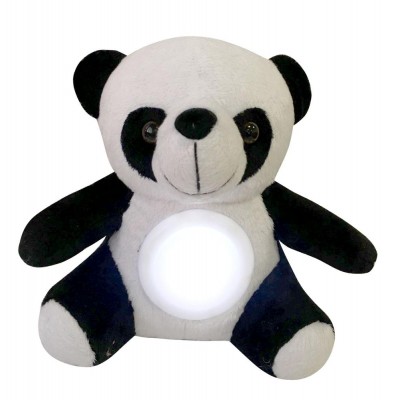 25cm Kawaii Musical Light Panda Plush Dolls Pat Lamp Sleeping Comfort LED Night Light Appease Plush Panda Baby Soft Toys