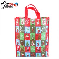 custom quality Christmas new year gift packing laminated non woven bag